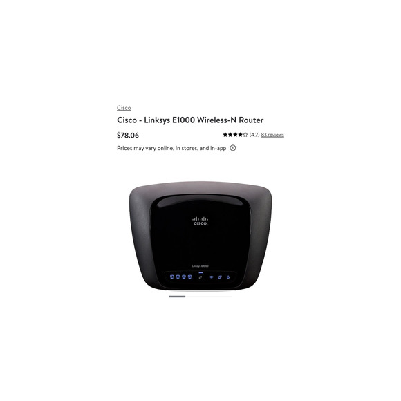 Linksys Cisco (E100) Wireless-N Router 2.4GHZ Band! Retail $78! Fast Shipping! - Picture 5 of 5